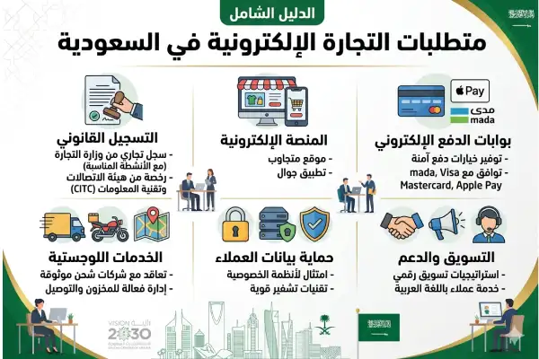 متطلبات التجارة الإلكترونية في السعودية