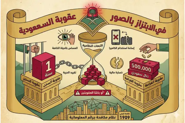 حكم الابتزاز بالصور في السعودية