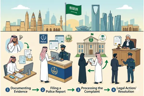كيف اشتكي على شخص اخذ فلوسي في السعودية