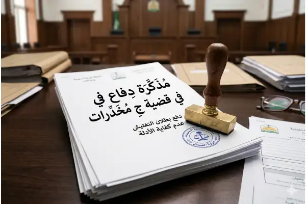 توضيح اهمية اعداد مذكرة دفاعية في قضايا ترويج المخدرات