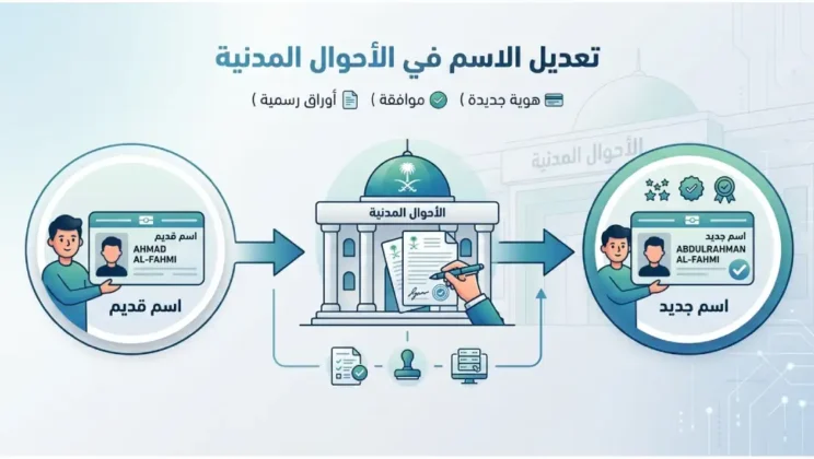 تعديل الاسم في الأحوال السعودية| تعديل الاسم باللغة الانجليزية في الاحوال