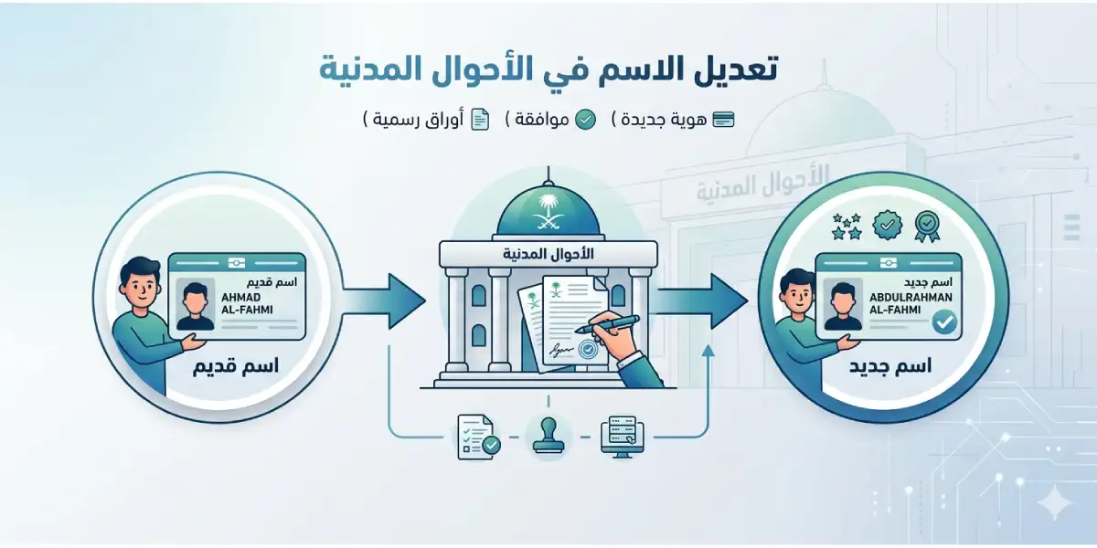 تعديل الاسم في الأحوال
