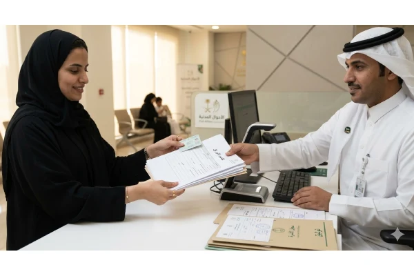 تسجيل ابن مواطنة في الأحوال