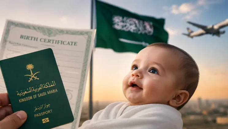 اضافة مولود جديد للمقيمين خارج المملكة 2026