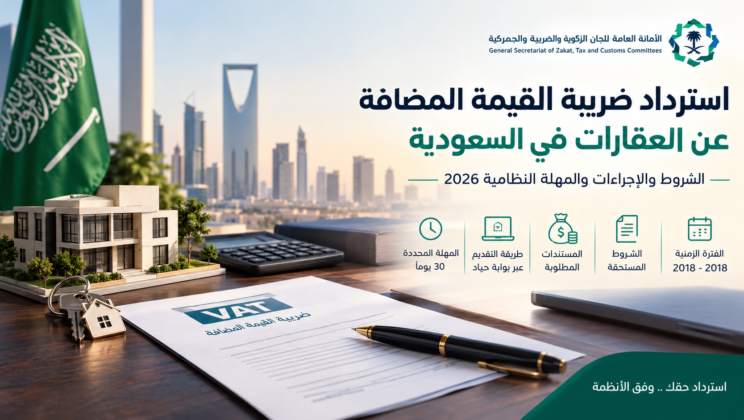 استرداد ضريبة القيمة المضافة عن العقارات في السعودية 2026